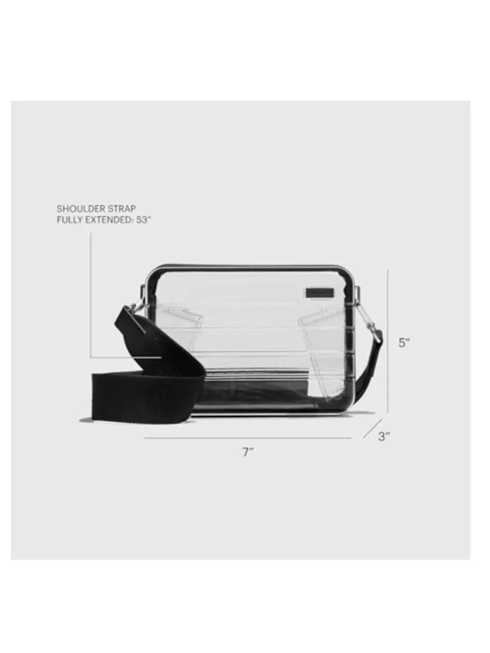 Clear Stadium-Approved Crossbody Bag for Concerts & Events
